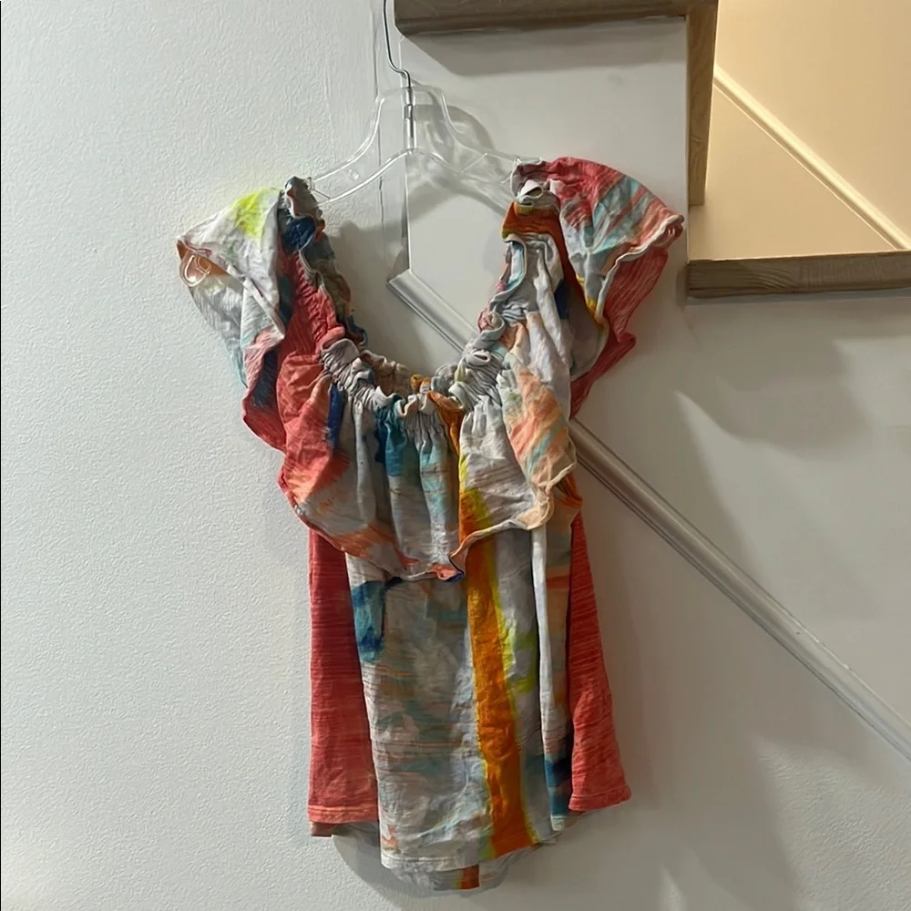 Multicolor Ruffled Women's Top - Picture 1 of 1